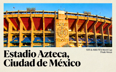 墨西哥城Azteca体育场历史性外观 - 曾举办两次世界杯决赛的标志性场馆